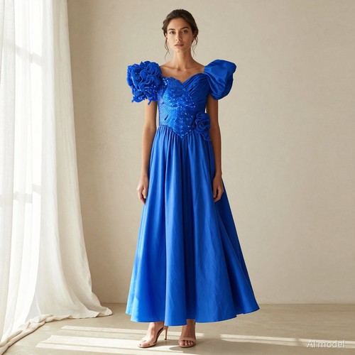 Abend 80er maxi - 80er, abendkleid