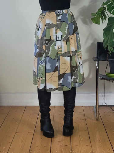 Bunt gemusterter vintage rock - bunt,